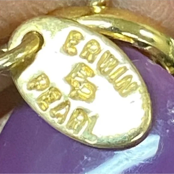 Vintage Erwin Pearl Signed Goldtone Braided Spiral Chunky Chain Necklace 24” - Picture 4 of 6